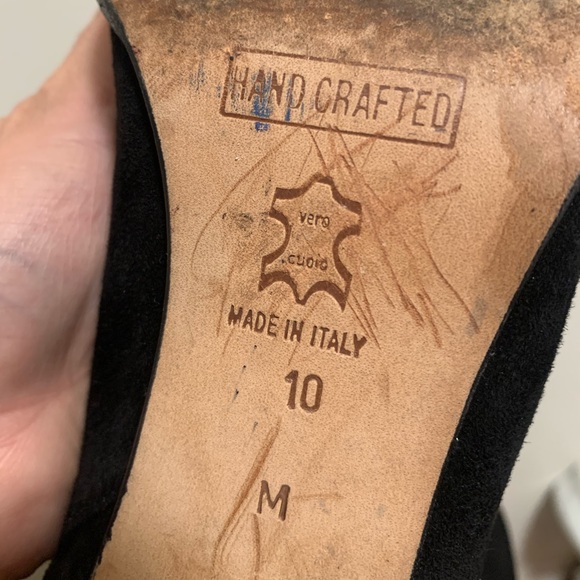 Chantal Italy Black suede leather size 10M - Picture 5 of 11